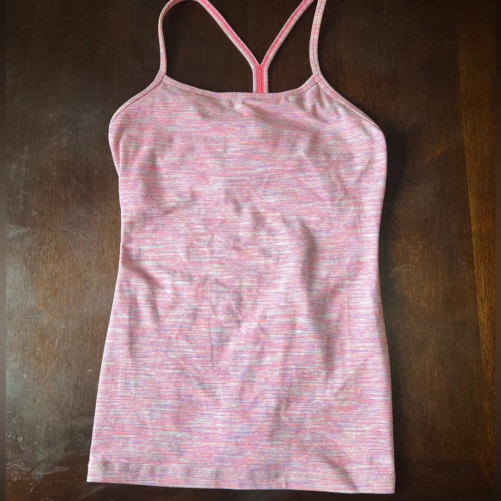Lululemon Multicolor Pink Purple Power Y Tank